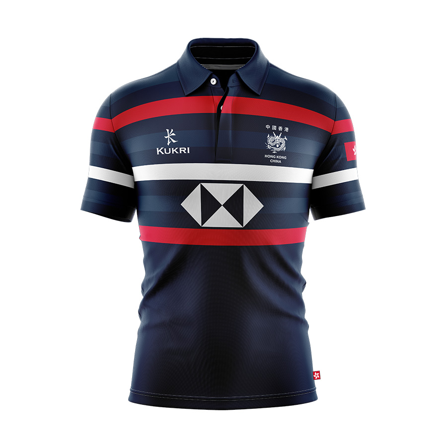New Black Kukri Hong Kong Rugby 7's Kid's Home Jersey 