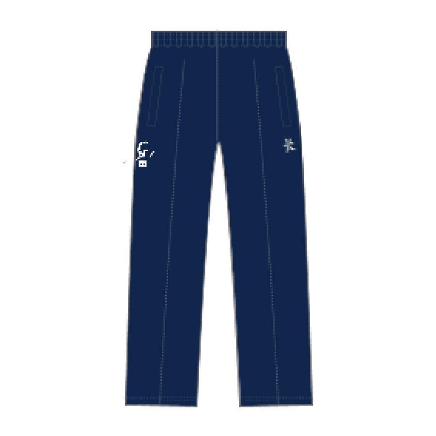 blue school track pants