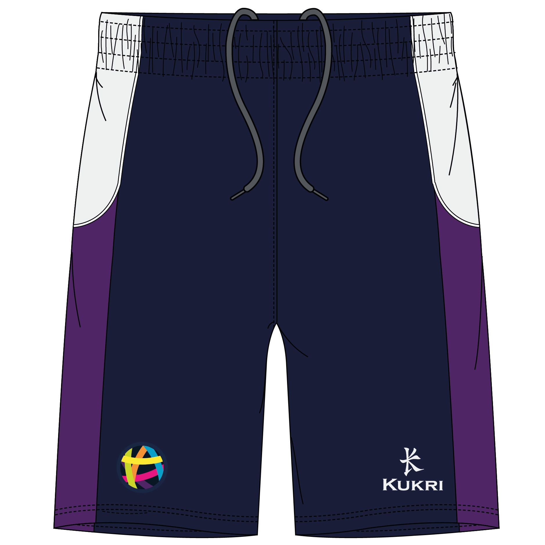 Basketball shorts cheap logo on front